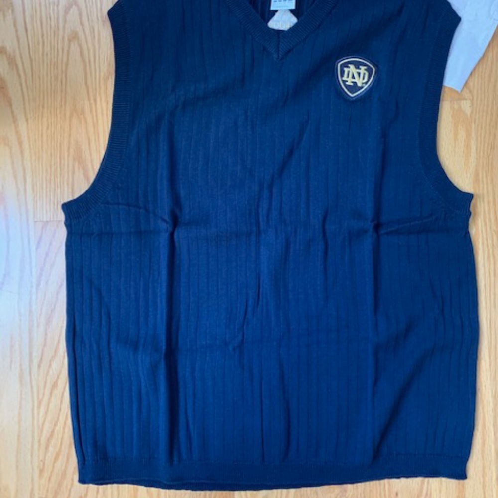 New Notre Dame ADDIDAS 100% Cotton Sweater M or F